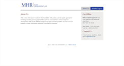 Desktop Screenshot of mhrfund.com